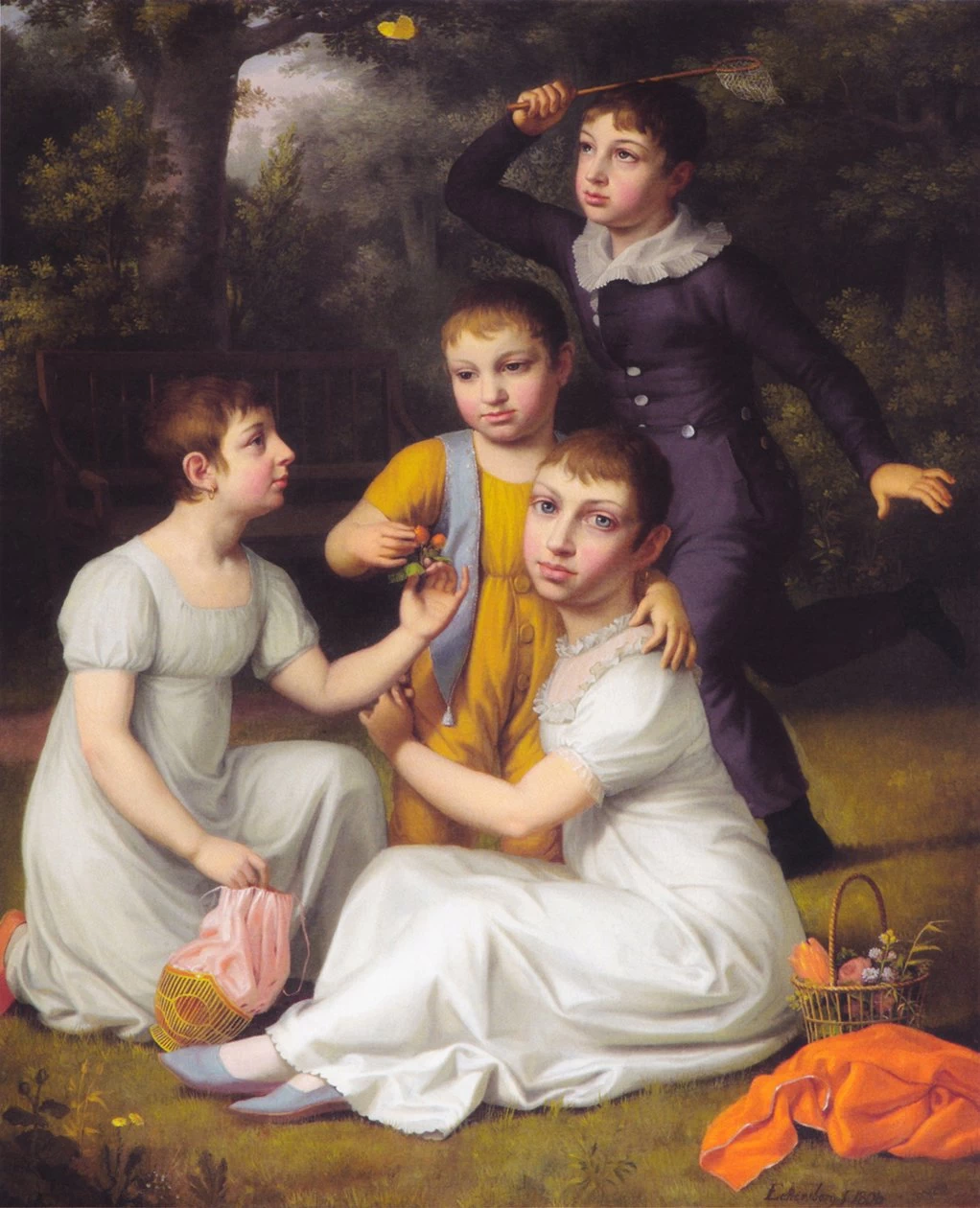 Ritratto dei quattro figli maggiori di Johannes Søbøtker a Hummeltofte